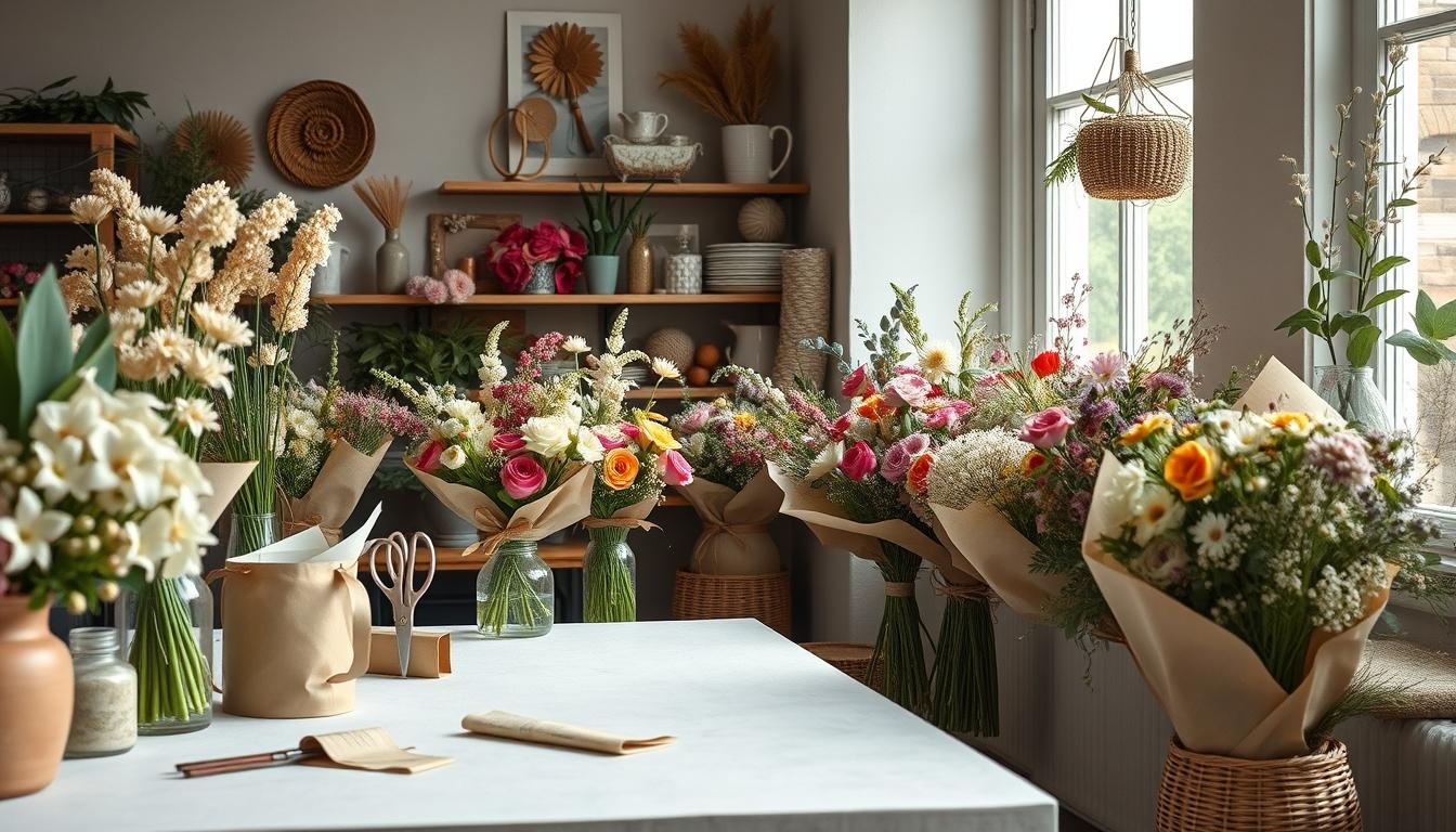 Seasonal flower arrangements